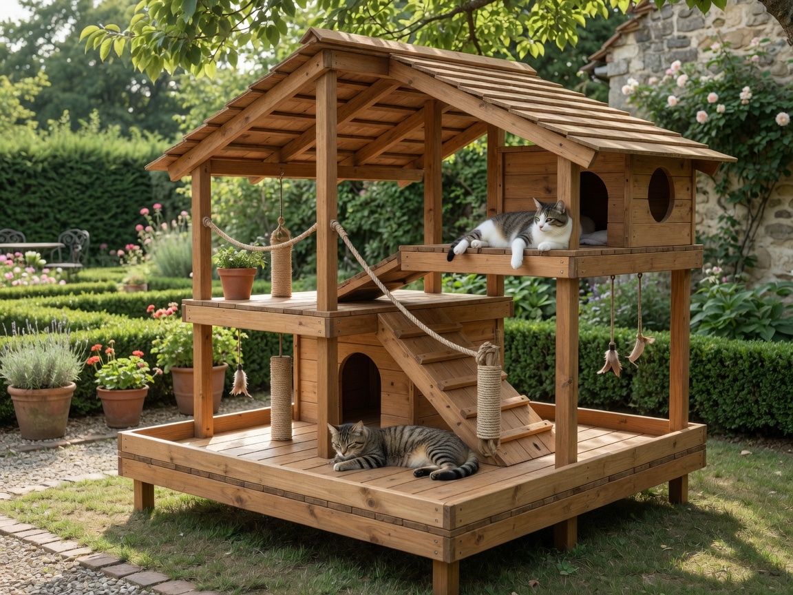 Catio szintek és lépcsők kültéren